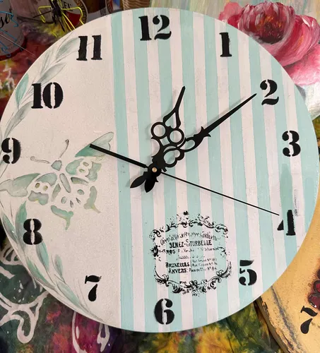 Relojes pintados en pared hotsell