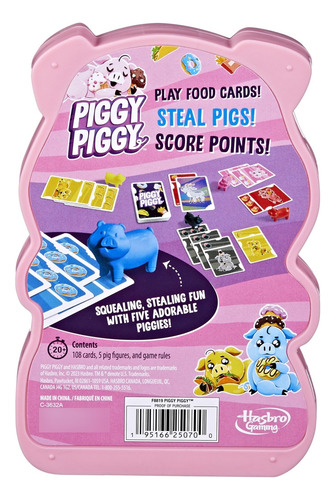 Juego De Cartas Piggy Piggy | Divertidos Juegos Familiares P