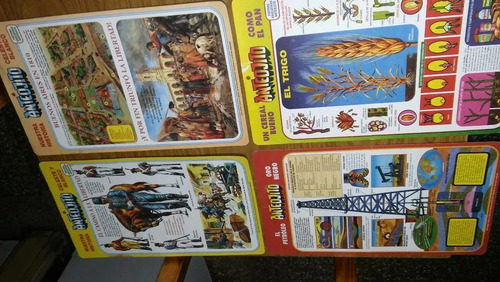 Lote 6 Laminas Anteojito,excelentes! Cartón 26x42 Leer! (Usado)