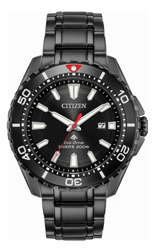 Reloj Citizen Hombre Eco Drive Bn019554e Color de la malla Negro Color del bisel Negro Color del fondo Negro