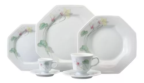 Aparelho de Jantar 42 Peças Vitória Porcelana Schmidt