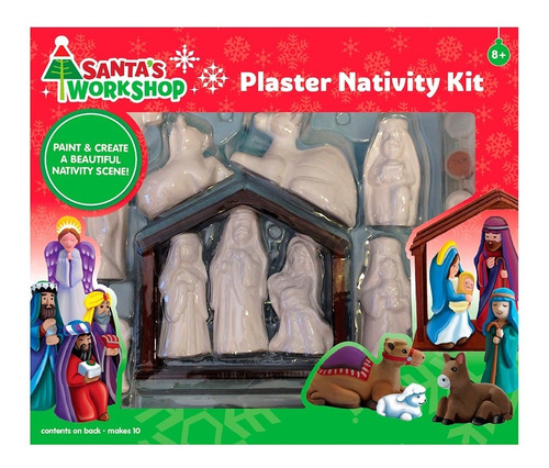 Nacimiento De Pasta Para Pintar | Plaster Holidays Nativity