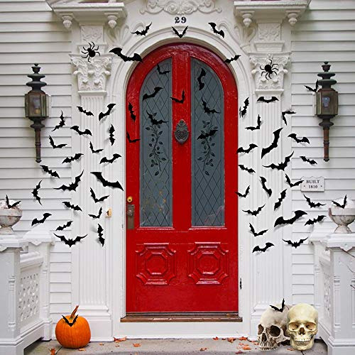Murcielagos Decorativos De Halloween Calcomanias De Pvc 3d