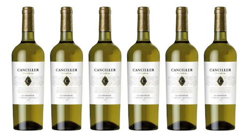 Vino Blanco Reserva Chardonnay Canciller 750ml Pack X6