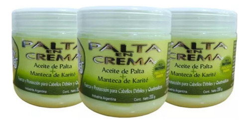 Palta En Crema - Aceite De Palta + Manteca Karite X3uni 200g