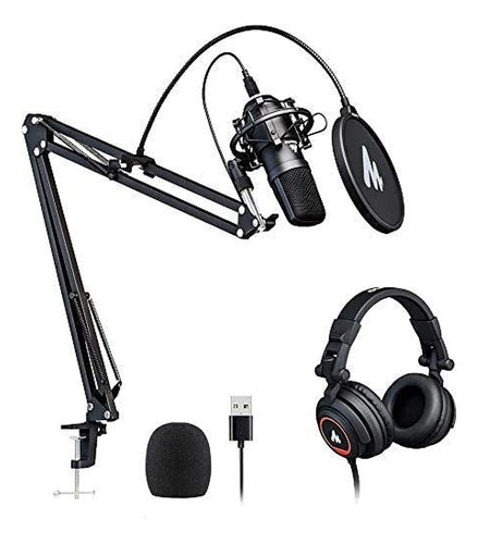 Microfono Con Juego De Auriculares De Estudio 192khz/24 Bit