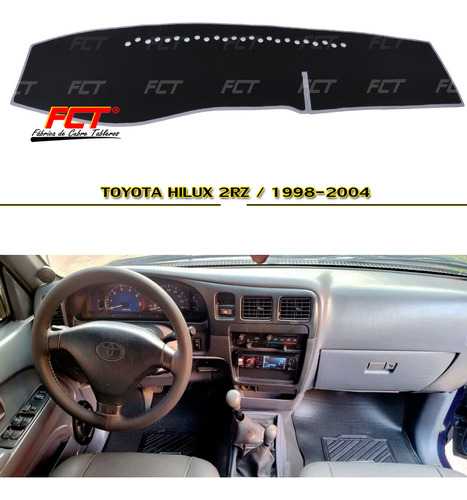 Cubre Tablero Premium/ Toyota Hilux 2rz/ 1998 1999 2000 2001