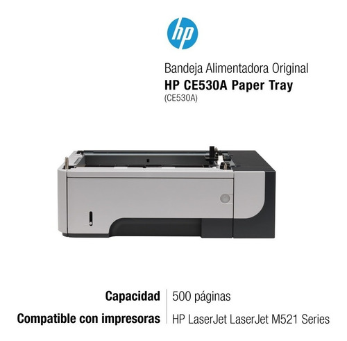 Imagen 2 de 6 de Bandeja Hp Ce530a Alimentadora Laserjet M521 Series