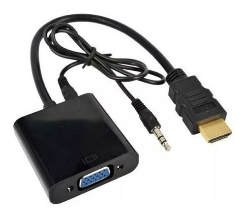 Adaptador Hdmi A Vga Activo Ps4 Ps3 Pc 1080p Audio Cables