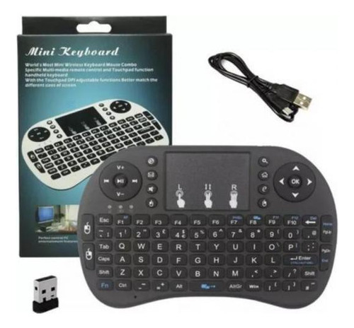 Mini Teclado Wireless Keyboard Com Touchpad Usb Android