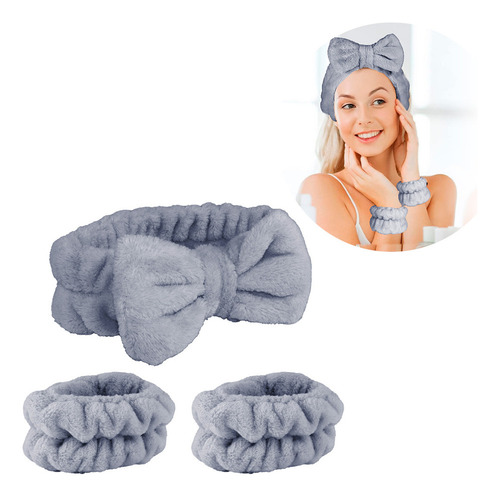 Aa Kit Diadema De Pelo Y Muñequeras Slim Company Microfibra