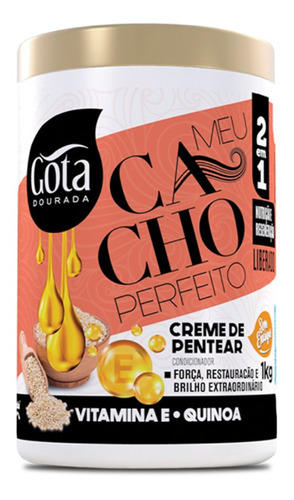 Creme De Pentear Cabelo Cacheado Nutrição E Regeneração 1kg