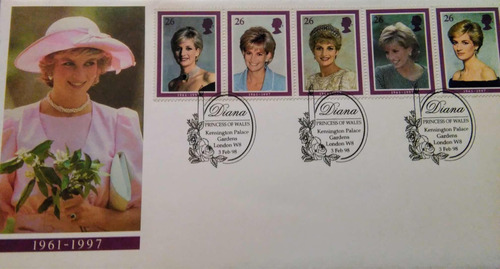 Estampillas Diana Princesa De Gales- 1998- Serie Completa