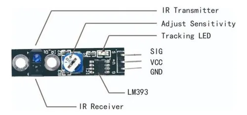 Modulo Tcrt5000 Sensor Para Robot Seguidor De Linea