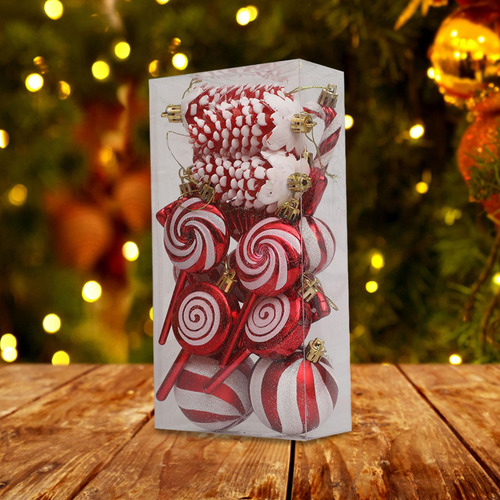 Juego De 15 Adornos Colgantes Para De Navidad, Colgantes