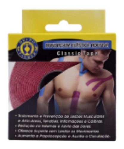Bandagem Elastica Adesiva Classic Tape Rosa