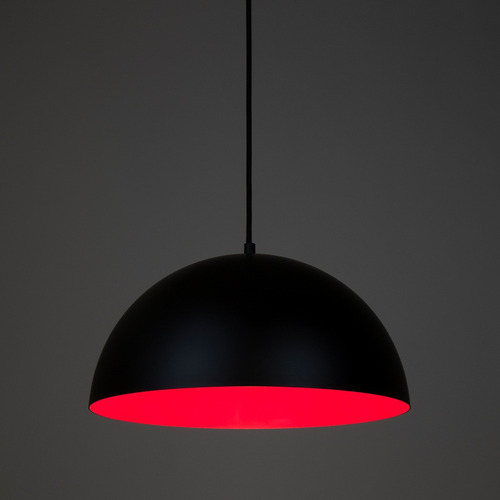Lámpara De Techo Colgante Moderna Diseño Minimalista Dh-5110 Estructura Negro - Magenta