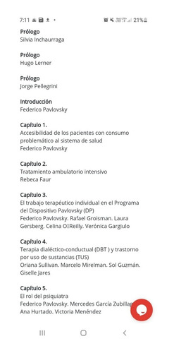Dispositivo Pavlovsky. Manual De Trabajo. Consumos.