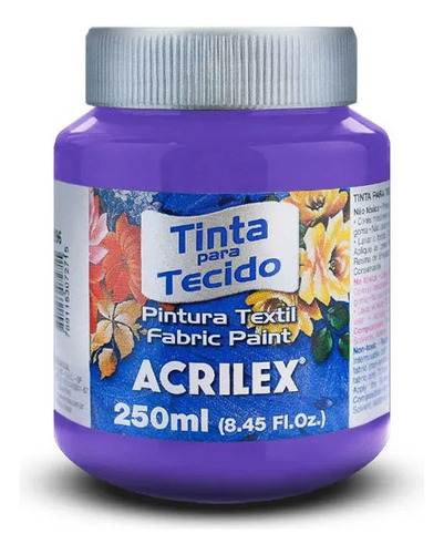 Tinta Para Tecido Acrilex Fosca 250ml Violeta Cobalto - 540