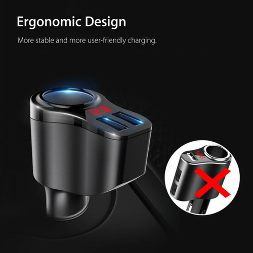 Divisor De Doble Puerto Usb Para Coche, Enchufe De 12 V-24 V