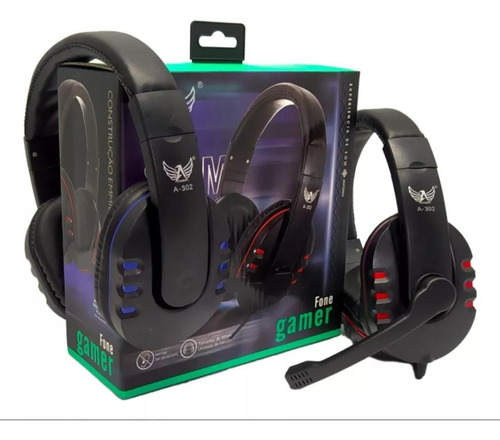 Fone De Ouvido Gamer Headset Altomex Cor Preto