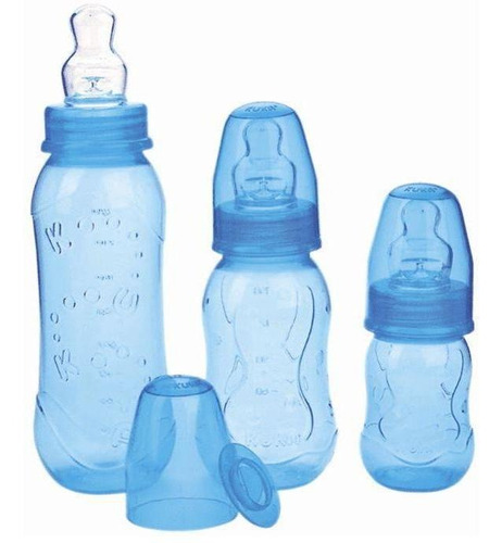 Kit 3 Mamadeiras Formas 80/150/240ml - Kitstar Oferta