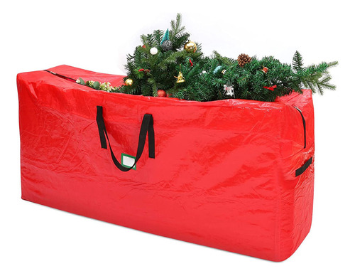 Bolsa De Almacenamiento De Árbol De Navidad Roja Adecuada P