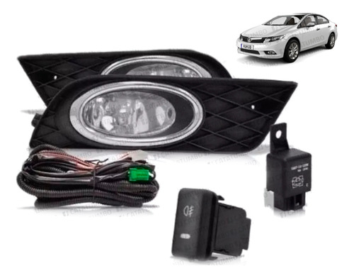 Kit Neblinero Para Honda Civic 2012 2014 