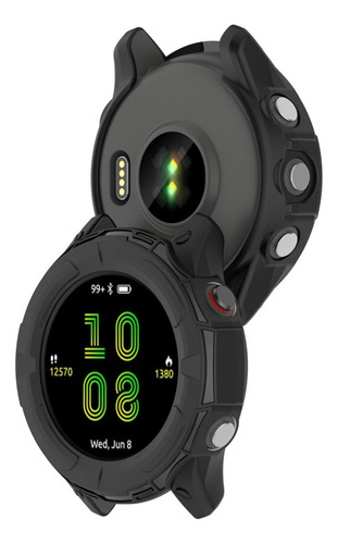 Funda Protectora De Tpu Negra For Garmin Forerunner 255s