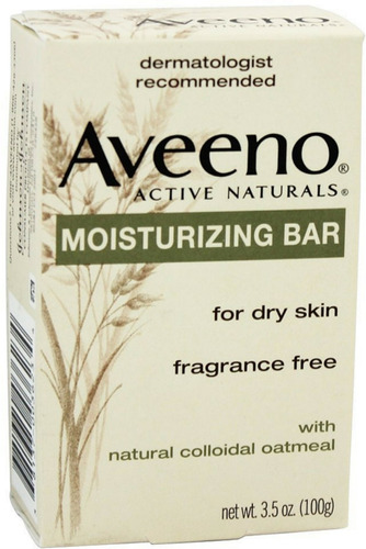 Set De 3 Barra Humectante Aveeno Active Naturals, 3.5 Onzas