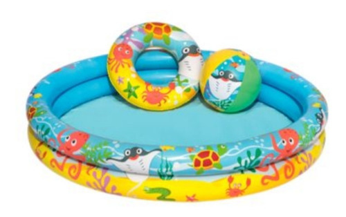 Piscina Inflable Play Pool Set  122x20cm- Bestway/ Infantil Color Variado