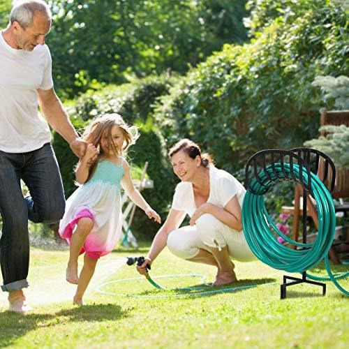 Soporte Estaca De Metal Hierro Para Manguera De Jardin