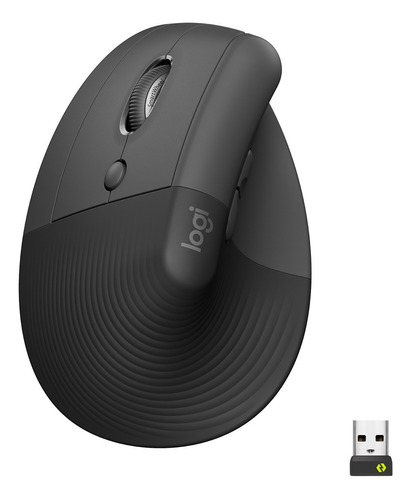 Logitech Lift Vertical Left, Mouse Ergonómico Avanzado Zurdo Color Negro