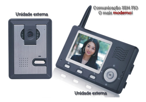 Video Porteiro Wireless Sem Fio Interfone Abertura De Portão
