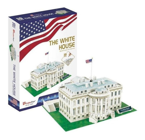 Casa Blanca Eeuu Puzzle 3d 64 Piezas Rompecabezas