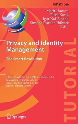 Libro Privacy And Identity Management. The Smart Revoluti...