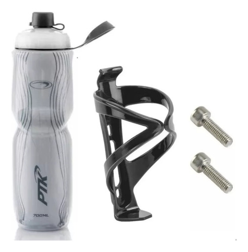 Kit Suporte 40gr+garrafinha Térmica 650ml/caramanhola Bike