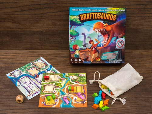 Imagen 2 de 3 de Draftosaurus: Juego De Mesa Familiar
