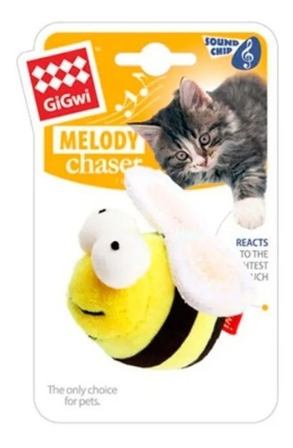 Juguete Interactivo Para Gatos Abeja Melody Gigwi Con Sonido