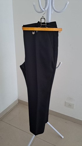 Pantalón Dama Negro Talle 56 Largo 100 Cm Un Sólo Uso.