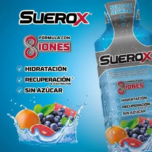 Suerox Hidratante Sabor Arándano-pomelo 630ml - Pack 6 Un.