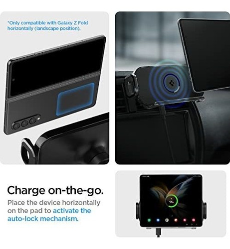 Spigen Onetap Smartlock Cargador Inalámbrico Para Automóvi