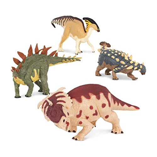 Terra Por Battat  Dinosaurio De Juguete Conjunto Con Stegos