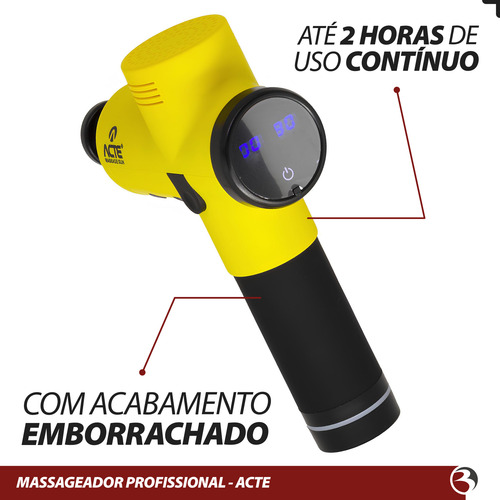 Pistola Massagem Relaxamento Muscular Profissional R16a Acte