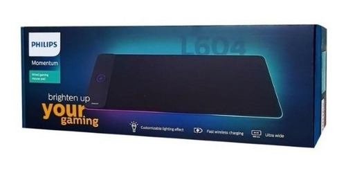 Mouse Pad Gamer Xl Philips L604 Rgb Carga Inalambrica / Lhua