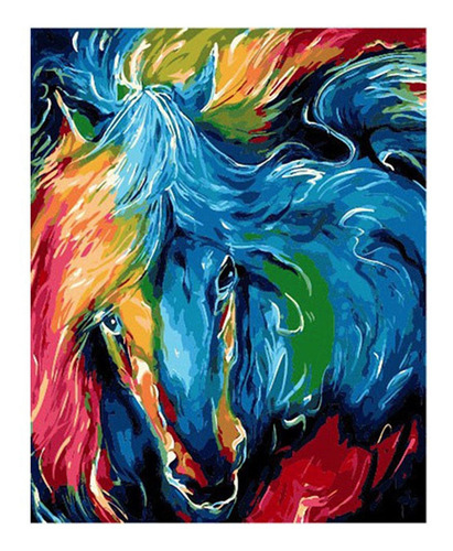 Pintar Por Número Caballo Psicodélico