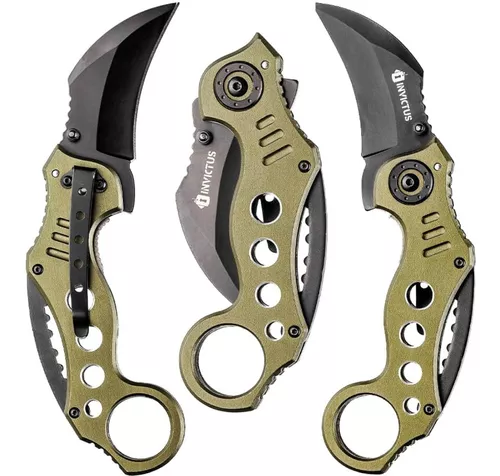 Canivete HZ-0952 Tipo Karambit com trava de segurança e clip de bolso  colorido - Martinelli Pesca e Náutica - As melhores Ofertas do Ano em Pesca