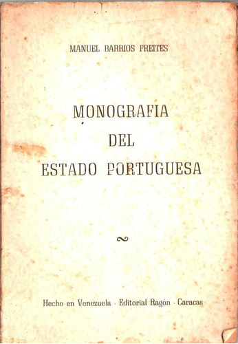 Monografia Del Estado Portuguesa Manuel Barrios Freites