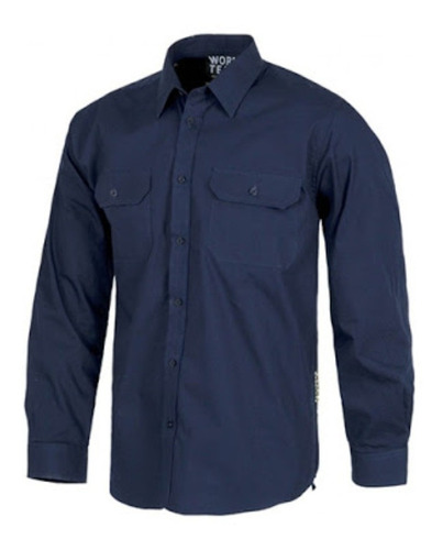 Camisa Industrial Drill. Azul Marino. Tipo Columbia.