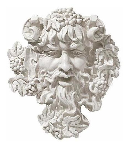 Diseño Toscano Baco, Dios Del Vino Escultura Greenman Wall, 